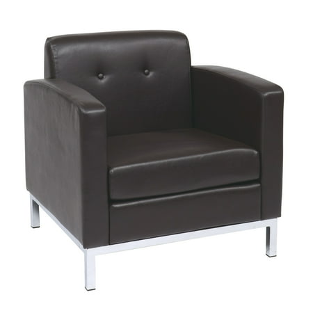 Wall Street Armchair Espresso Faux Leather