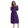 thumbnail image 1 of Batas Prolriy para mujer, bata larga con cinturón, color morado XXXL, 1 of 6