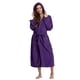 thumbnail image 1 of Batas Prolriy para mujer, bata larga con cinturón, color morado XXXL, 1 of 6