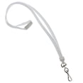 thumbnail image 2 of Bulk 100 Pack - Premium Breakaway Lanyards for ID Badges - Metal Swivel J Hook - 3/8" Wide | 36 Inch Length | Flat Woven by Specialist ID (White), 2 of 5
