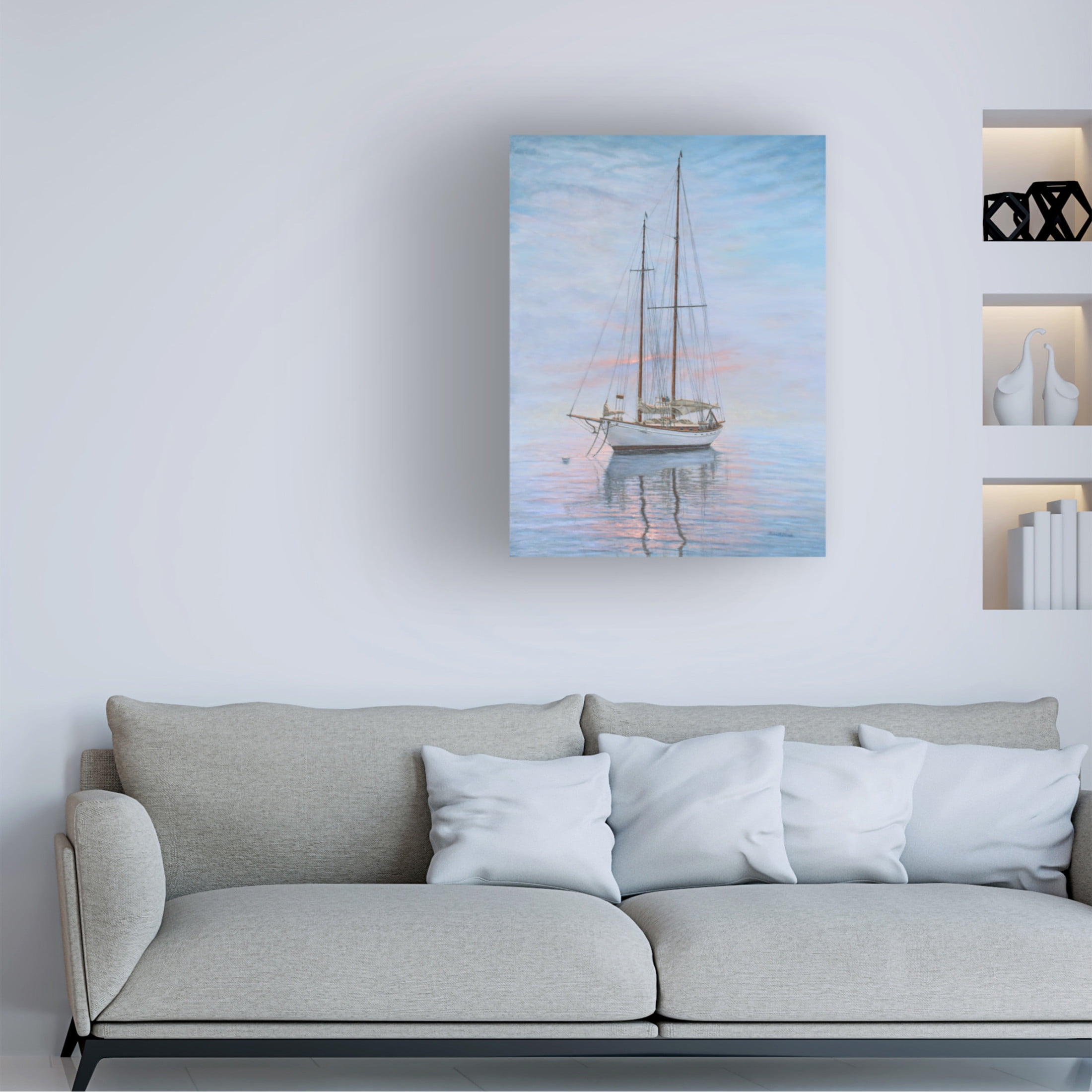 Canvas Wall Art - Bruce Dumas 'Restful Spirit' Wall Art for Living Room, Bedroom, or Office Décor by Trademark Fine Art - 18 x 24 Inches
