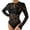 Black Floral, variant on Womens Sheer Bodysuits Long Sleeve Turtle Neck Bodysuit Snap Crotch Mesh Leotard Top See Through Floral Print Skinny Jumpsuit Romper Tops for Party Rave Going Out Club