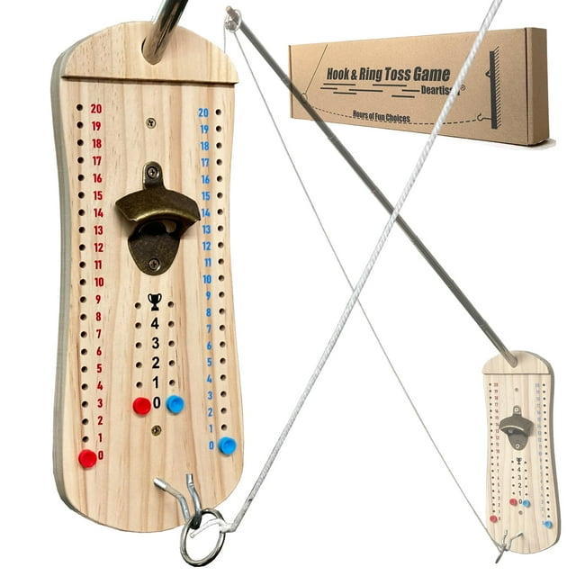 Juego Deartisan para lanzar anzuelos y anillos, diversión en interiores y exteriores