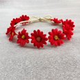 thumbnail image 1 of Diadema tejida con flores de margaritas y girasoles para mujer, para playa, playa, tocado, 1 of 6