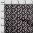 thumbnail image 2 of oneOone Polyester Spandex Black Fabric Florals Sewing Material Print Fabric By The Yard 56 Inch Wide, 2 of 5