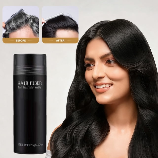 Pisexur Belleza Maquillaje Polvo de fibra capilar para el cuero cabelludo, líneas capilares dispersas, polvo de relleno, espesante, cubre la parte superior del cabello, polpara mujeres y hombres