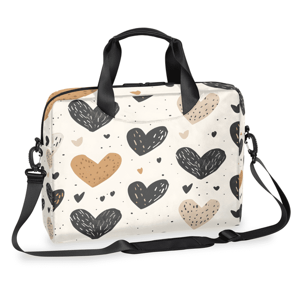 Herdesigns Colorful Love Laptop Bag for Women Men, Computer Case Briefcase Messenger Bags, 15-15.6 inch Laptop Sleeve Shoulder Bag