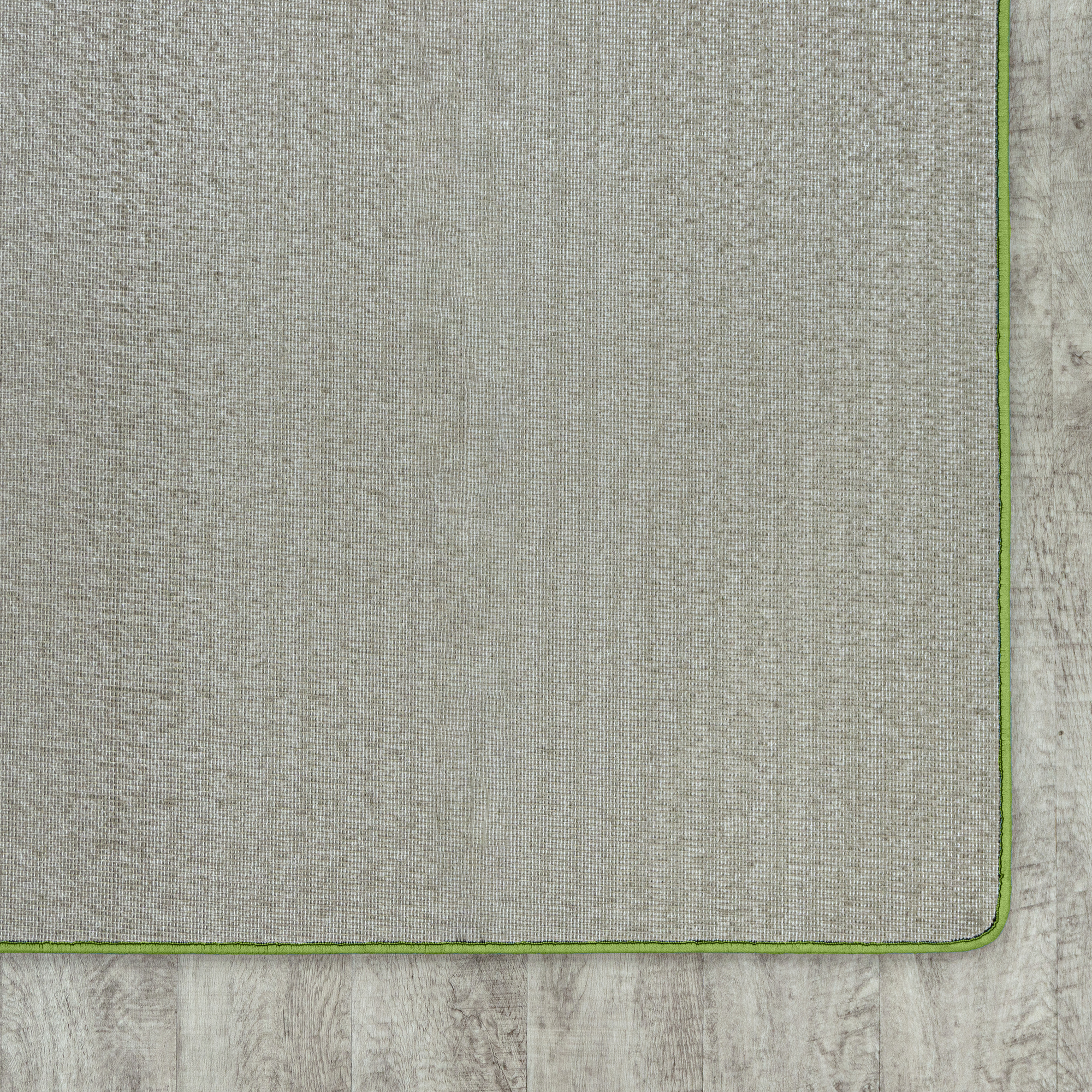 Just Kidding 12' x 6' area rug in color Lime Green