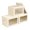 Beige-S(3-Pack), variant on Storbwith Lids - Small Fabric Organizers Window Collapsible For Clothes Decorative Closet Towels Tshirt 3 Pack Black