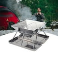 thumbnail image 2 of Mistaha Barbecue Portatif en Acier Inoxydable pour Utilisation Extérieure et Intérieure, 2 of 7
