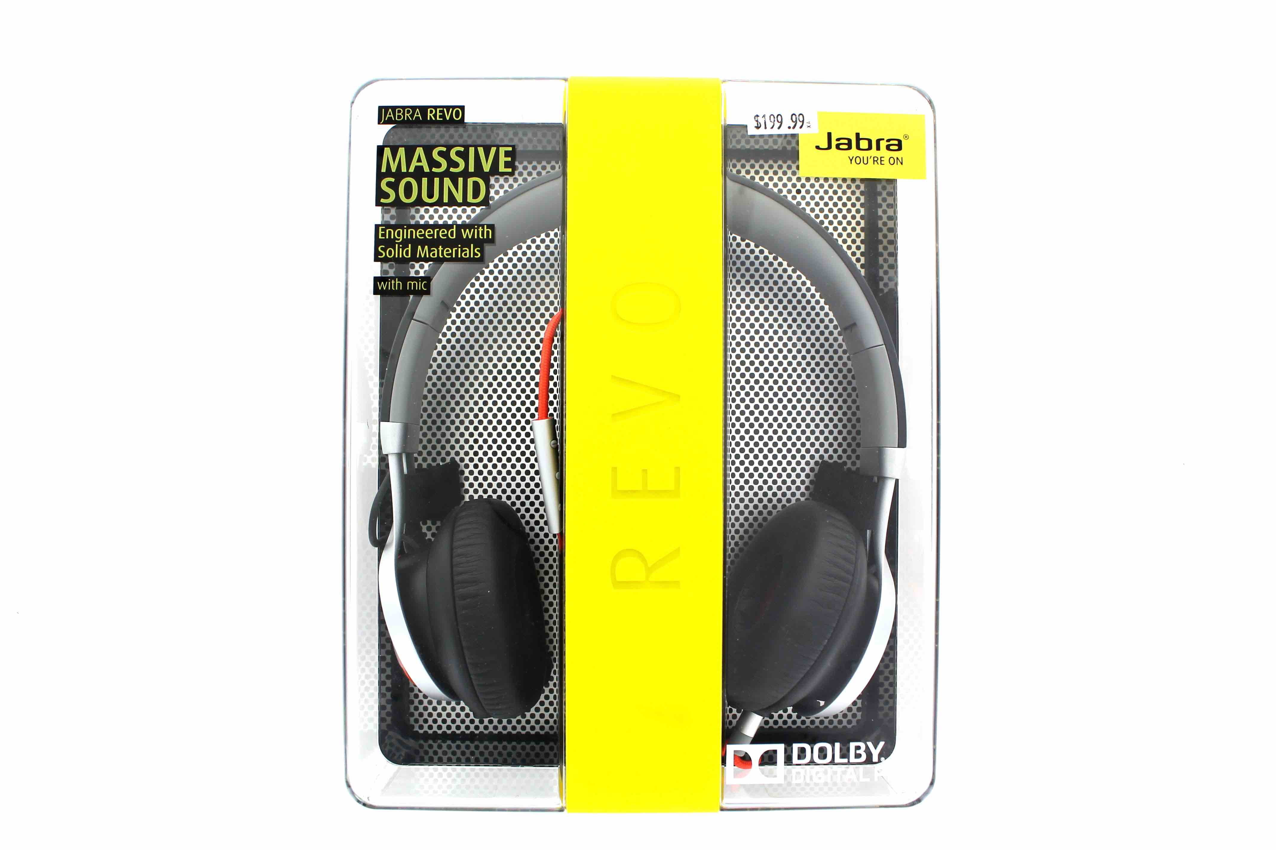 Jabra Revo Wired On Ear Headphones Gray 