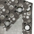 thumbnail image 5 of Ambesonne Taupe Grommet Curtain, Dots Brushstrokes Grunge, 50" x 54", Black White Taupe, 5 of 6