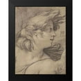 thumbnail image 2 of Goltzius, Hendrick 15x18 Black Modern Framed Museum Art Print Titled - Bust of an Angel, 2 of 5