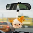 thumbnail image 5 of Cute Halloween Ghost Crochet Keychain, Handmade Knitted White Ghost Bag Charm with Candy Pendant for Car Keys Backpack Purse, Soft Plush Key Ring Gifts Birthday Christmas, 5 of 6