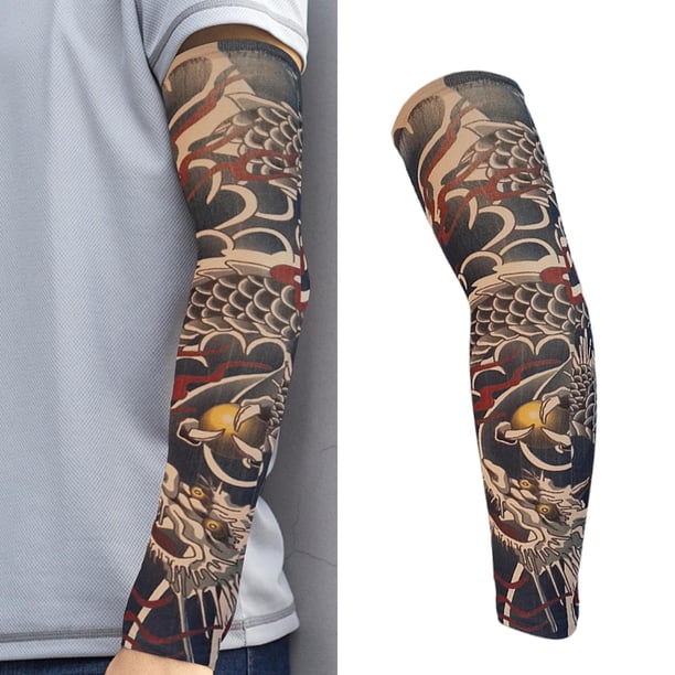 1 Pieza Calentadores de Cubierta de Protección Calcetines de Manga de Sin Costuras para Hombres Mujeres , Macarena mangas de brazo