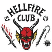 Netflix Mens Stranger Things Hellfire Club Costume Baseball Graphic T-Shirt