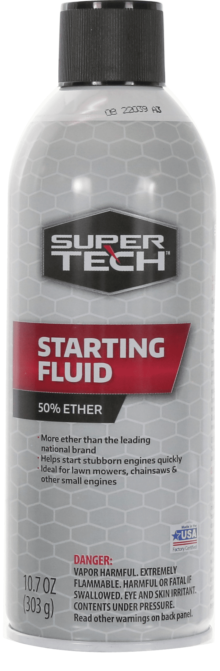 Super Tech Starting Fluid  50% Ether, 10.7 oz.