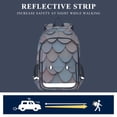 thumbnail image 5 of FORMRS Unisex School Backpack 17" Student Travel Bag with Laptop Compartment, Blue Shimmering Pattern, 5 of 7
