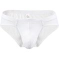 thumbnail image 4 of Ropa interior de seda helada para hombre, ropa interior sexy de cintura baja, transpirable, de color sólido, ropa interior fina, 4 of 5