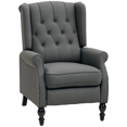 thumbnail image 1 of HOMCOM Manual Reclining Sofa with Armrests for Living Room Dark Grey, 1 of 9