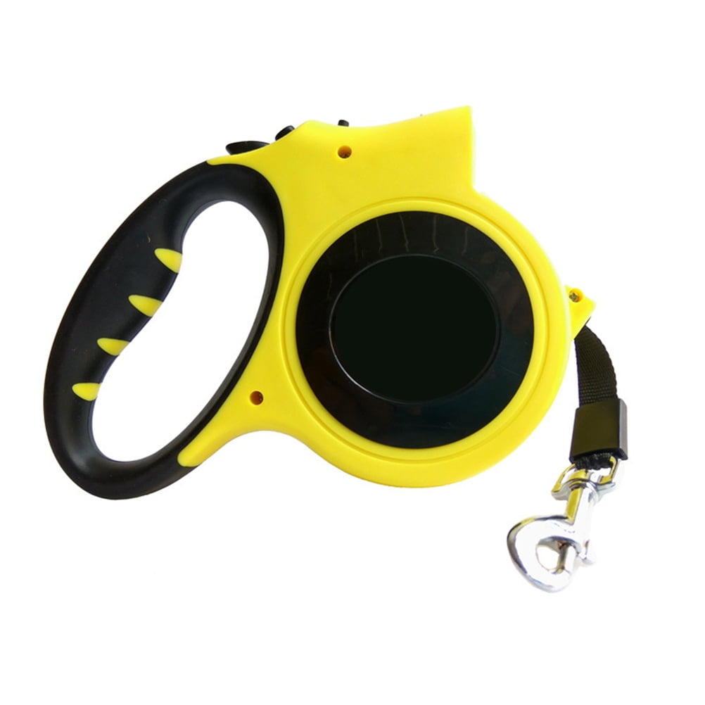 OULII Retractable Dog Leash Dog Leash Yellow 1Pack Outdoor Walks 4.9*1.8*1.2in