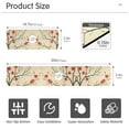 thumbnail image 3 of Yayeee Faucet Mat for Kitchen Sink 14.7" Diatomite Long Splash Guard Pad, Red Floral Pattern, 3 of 7