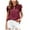 Wine, variant on yillto Womens Dressy Casual Tops Ruffle Short Sleeve V Neck Shirts Elegant Business Work Office Blouse
