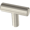 thumbnail image 2 of Mainstays Simple Round 1-1/4 in. (32 mm) Stainless Steel Cabinet Bar Knob (2-Pack), 2 of 7