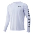 thumbnail image 2 of Huk Men's KC Just Teasin Pursuit Performance Shirt (Just Teasin' - White, Small), 2 of 2