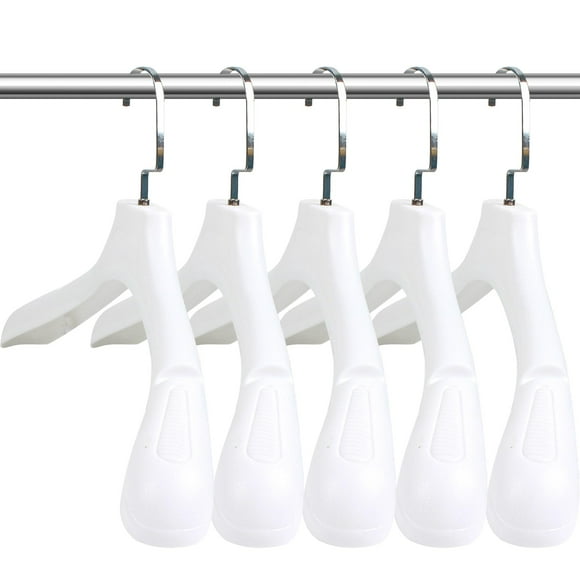 Perchas DEDU para trajes, 40 unidades, de plástico, antideslizantes, 45 cm de ancho