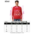 thumbnail image 5 of Yesfashion Family Matching Christmas Sweater Reindeer Snowflakes Knitted Ugly Crew Neck Pullover For Men, 5 of 5