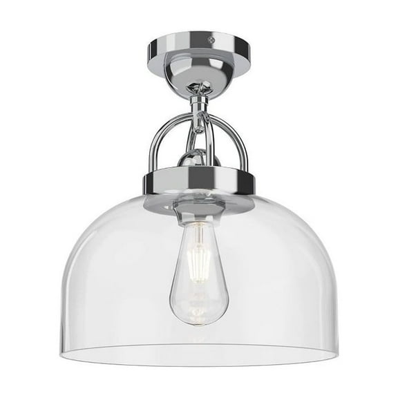 SF461101CH-Alora Lighting-Lancaster - 1 Light Semi-Flush Mount-11.25 Inches Tall and 11.5 Inches Wide-Chrome Finish