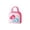 A003- Hot Pink, variant on Bear Print Lunch Bag | Leakproof Reusable Lunch Bag | Navy Striped Insulated Tote for School and Picnics, Colorful Lunch Bag with Bear Graphic