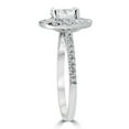 thumbnail image 3 of Silvago Jewel Round Cut Excellent 1.3 Ct Diamond Ring for Women's - 14K White Gold Plated Diamond Rings for Women's - Halo Diamond Rings for Her - Solitaire With Accents Diamond Rings for Her, 3 of 3