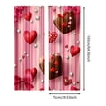 thumbnail image 3 of Oliegs Rideaux Cœur Boxbollen pour la Saint-Valentin Rideaux Cœur Salon Chambre Rideaux Marche, 3 of 5