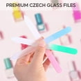 thumbnail image 3 of 3 Pack Glass Nail File, Fingernail File for Natural Nail Professional Manicure Nail Tool Gentle Nail Care, 3 of 7