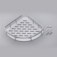 thumbnail image 3 of Estante de placa de una sola capa triangular de aluminio, bandeja de baño, accesorio de baño de esquina colgante, 3 of 7