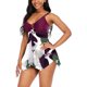 thumbnail image 3 of Plus Size V-Neck Tankinis Bathing Suit for Women Keyhole Swimdress Boy Shorts Swimsuit Set, 3 of 3