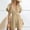Khaki, variant on Jerdar Outfits for Women Summer Casual Short Sleeve Button Down Tops Blouses Shirts and Shorts Set with Pockets Jumpsuit L