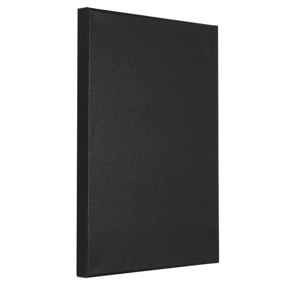 Unique Bargains Paint Canvases for Painting, 3 Pack 16x12 Inch Square Wood Frame Stretched Blank Art Board Panels Black