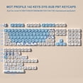 thumbnail image 1 of 143 Keys Pink Cherry MOA Profile PBT Keycaps Dye Sub Customs  Key caps for 61/87/104 Cherry MX Switch Gaming Mechanical Keyboard, 1 of 1