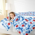 thumbnail image 4 of Feelyou Blue Bowknot Cherry Twin Comforter Sets, Fairy Princess Bedding Set, 2-Piece, 4 of 8