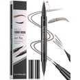 thumbnail image 3 of Beauty Products For Women Curved Eyebrow Pencil Eyebrow Pencil 2 In 1 Eyebrow Pen Ended Microblading Eyebrow Pen With Micro Fork Tip And Precise Brush Tip To Create Natural Like Brows （1+1ml）, 3 of 3