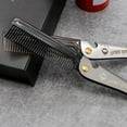 thumbnail image 2 of Steel Beard and Mustache Comb Folding Fine Comb Pocket X4K1, 2 of 9