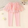 thumbnail image 2 of Skirts for Girls Kids Baby Girls Footless Legging Spring Summer Shaggy Yarn Skirt Pants Tutu Pantskirt Pink 4 Years-5 Years, 2 of 5