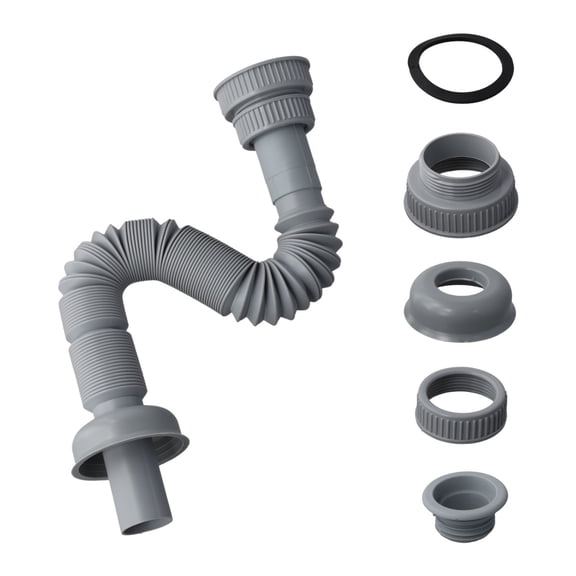 Kitchen Sink Drain Pipe Expandable Connecting Hose Suitable 32/45/56mm Interface