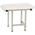 thumbnail image 1 of Seachrome Lift-Assist Shower Bench, ADA, Padded White Naugahyde, 1 of 4
