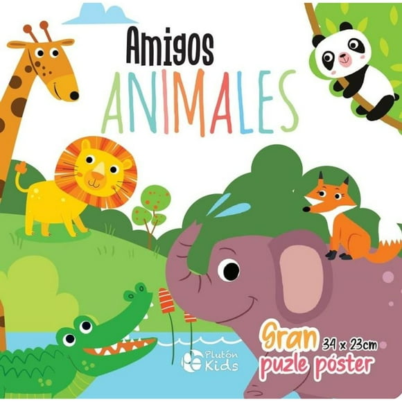 Libro Amigos Animales. Puzle Poster Tapa Dura, Autor Pluton Kids, Editorial Pluton Kids