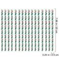thumbnail image 2 of KAKOWELY 50 pajitas navideñas de papel con puntos verdes para fiestas y festivales., 2 of 4