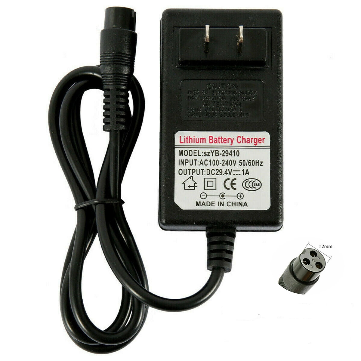 24V Electric Scooter Battery Charger for Razor E100 E125 E150 E200 E300 E500 Charger Power Supply Cord